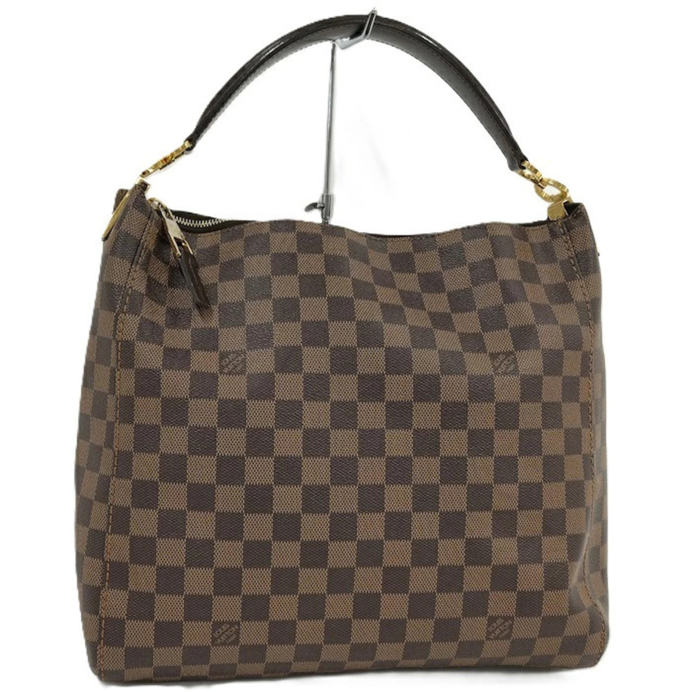 Louis Vuitton Portobello Hobo Bag Damier Ebene Brown